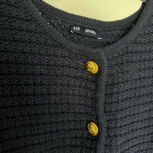 GAP Sweater Jacket Navy Small - Picture 3 of 4